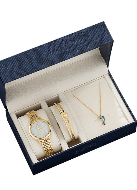 Luxury Watch Gifts For Women Earrings Ring Necklace Bracelet