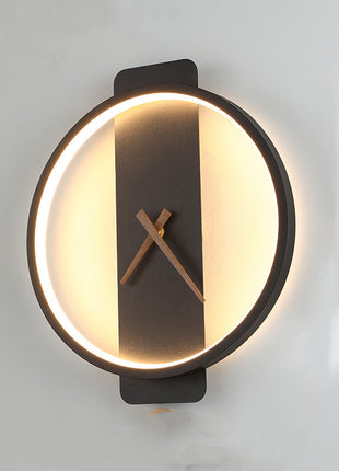 Nordic Wall Lamp Bedroom Bedside Lamp Clock Modeling Lamp