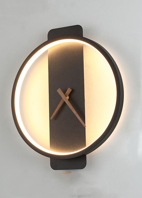 Nordic Wall Lamp Bedroom Bedside Lamp Clock Modeling Lamp