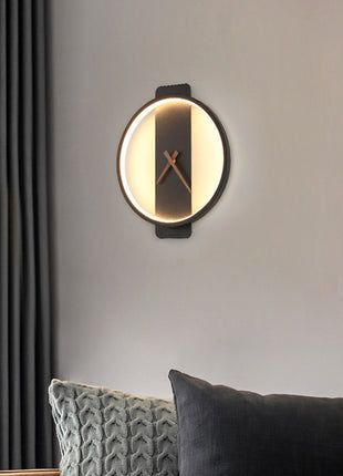 Nordic Wall Lamp Bedroom Bedside Lamp Clock Modeling Lamp