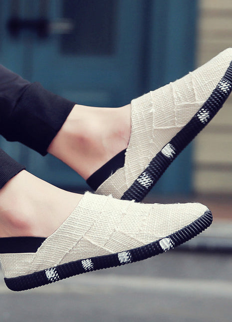Spring And Summer Linen Canvas Shoes Men Korean Trend Casual Shoes Men