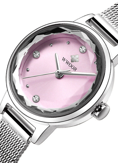 Fashion Simple Women's Quartz Watch Mesh Strap