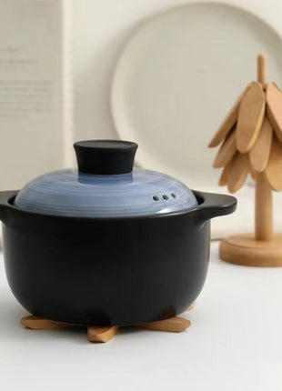 Wooden Tree Folding Coaster – Black Walnut Heat-Resistant Pad