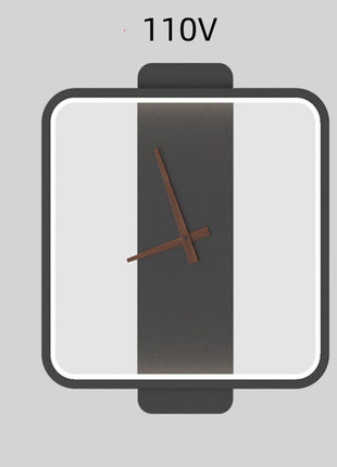 Nordic Wall Lamp Bedroom Bedside Lamp Clock Modeling Lamp