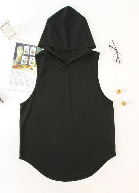 Fashion Hooded Fitness Vest Men