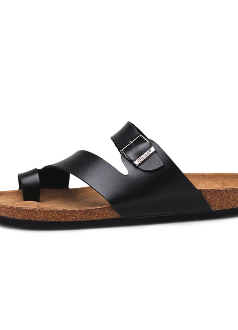 Fashion Couple Cork Slippers Men