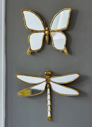 Vintage Distressed Resin Dragonfly Ornaments Insect Wall Hanging