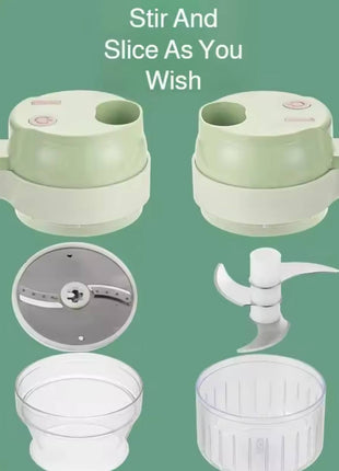 Handheld Electric Vegetable Cutter & Meat Mincer