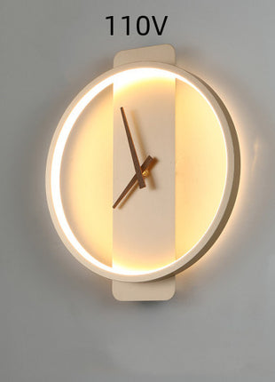 Nordic Wall Lamp Bedroom Bedside Lamp Clock Modeling Lamp