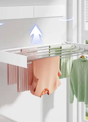 Wall-Mounted Folding Stainless Steel Drying Rack