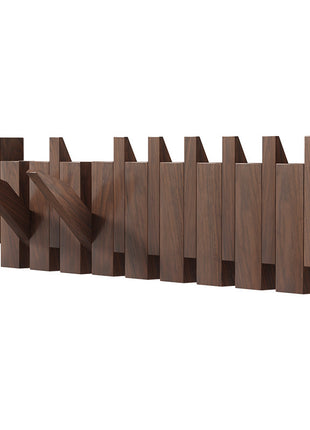 Solid Wood Simplicity Keys Clothes Hook Wall Home Door Hallway Hanger Punch-free