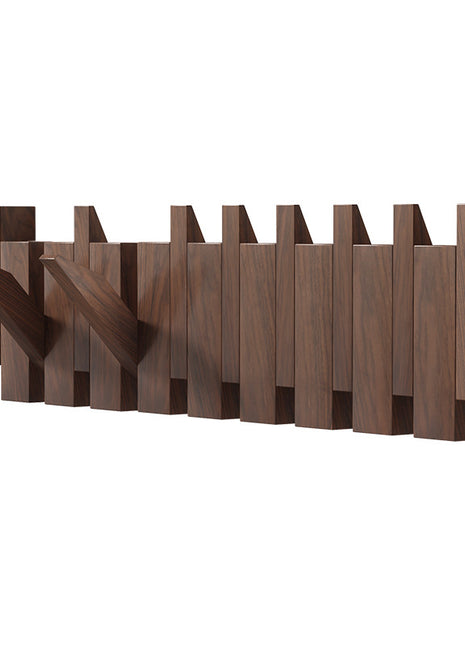 Solid Wood Simplicity Keys Clothes Hook Wall Home Door Hallway Hanger Punch-free