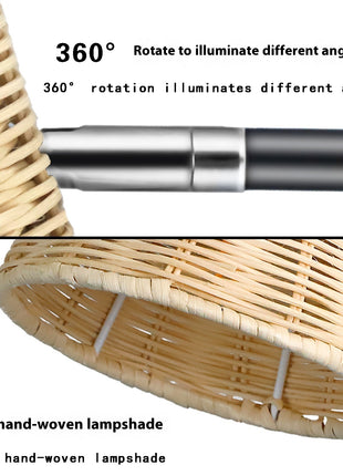 Rattan Wall Lamp Bedside Wall Lamp Mirror Front Lamp Rattan Wall Lamp