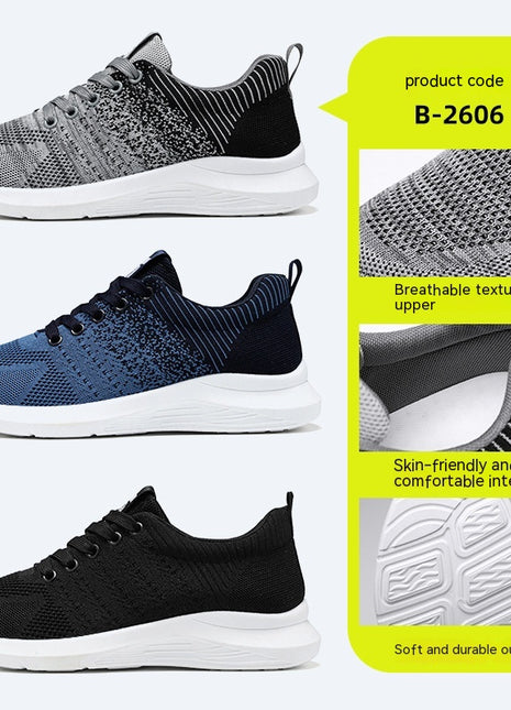 Men's Shoes Korean Casual Breathable Shoes Running Shoes Trendy Sneakers Men