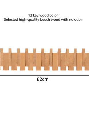 Solid Wood Simplicity Keys Clothes Hook Wall Home Door Hallway Hanger Punch-free