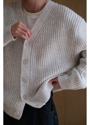 Sweater Simple Knitting Cardigan Men's Winter Coat