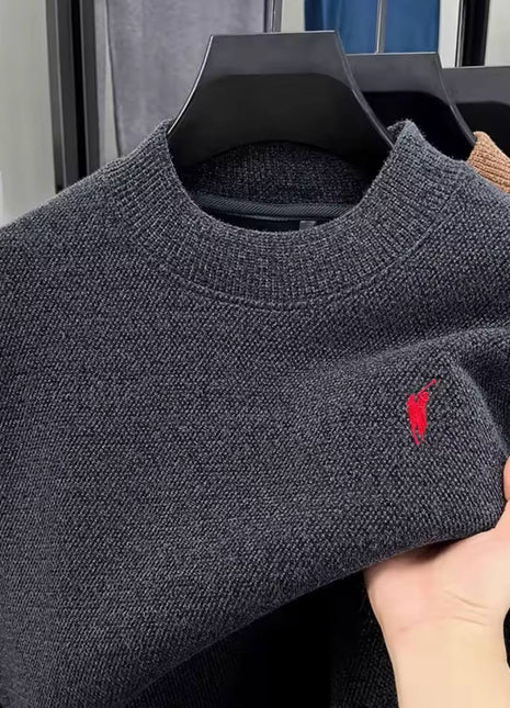 Men’s Luxury Embroidered Knit Sweater