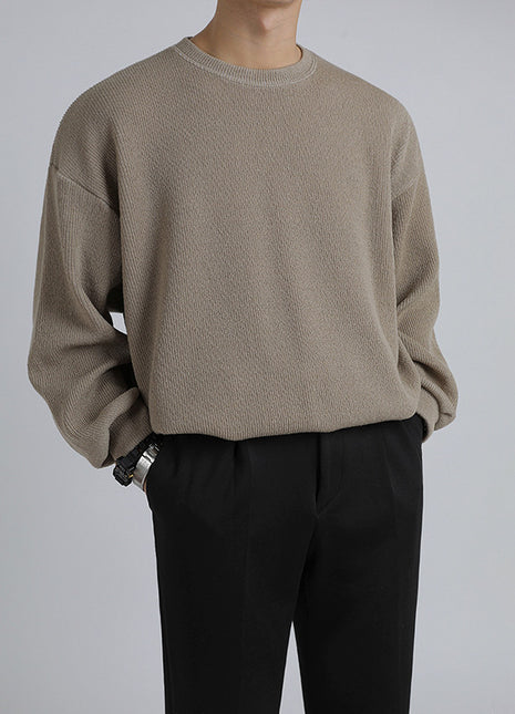 Tidal Men's Solid Stand Collar Sweater