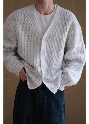 Sweater Simple Knitting Cardigan Men's Winter Coat