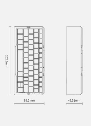 Mini Folding Three Bluetooth Wireless Keypad