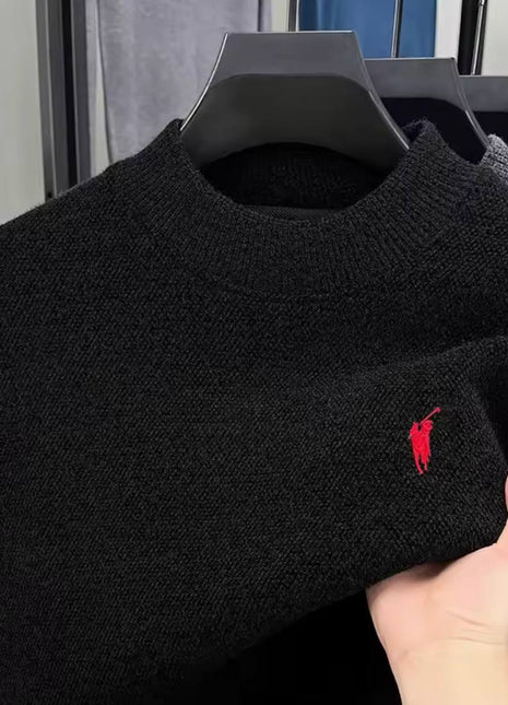 Men’s Luxury Embroidered Knit Sweater