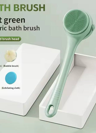 USB Electric Rotating Shower Brush with 4 Heads