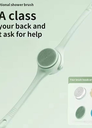 USB Electric Rotating Shower Brush with 4 Heads