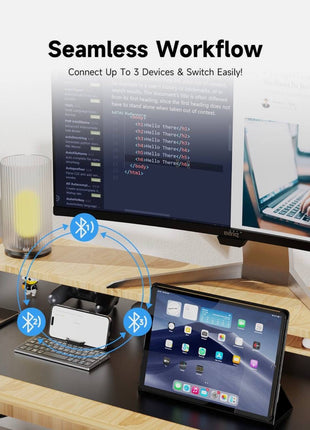 Mini Folding Three Bluetooth Wireless Keypad