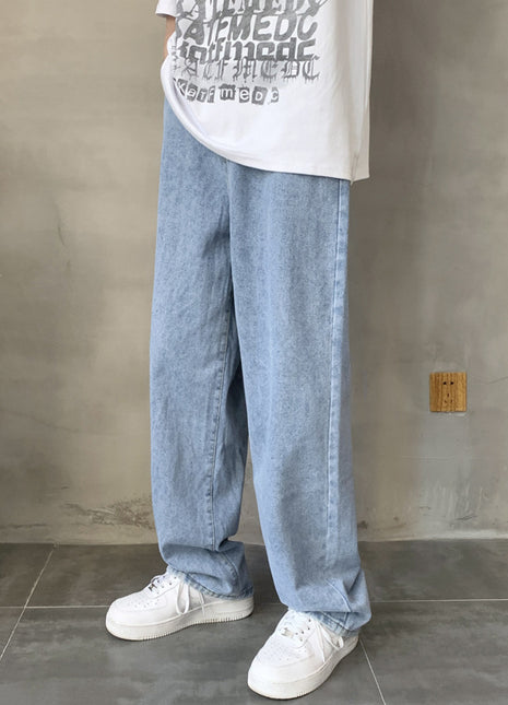 Korean Winter Wide-Leg Cropped Trousers