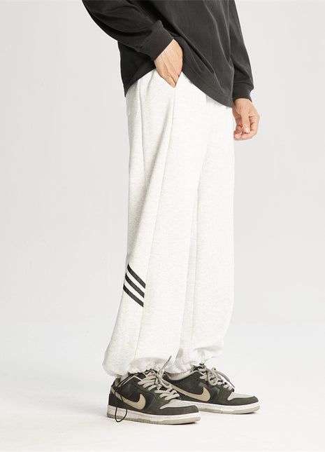 Fashion American Heavy Striped Sweatpants Men