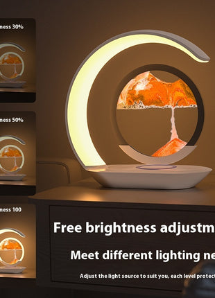 Creative Desktop Wireless Charger Fast Sand Painting Light